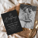 Recherche de elegant black white mariage invitations Simple