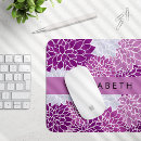 Recherche de fleurs violettes tapis souris Bohémien