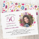 Recherche de boho 50th anniversaire invitations Botanique