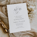 Recherche de de de monogramme mariage invitations Simple
