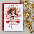 Recherche de fille karaté invitations D'anniversaire de karaté