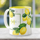 Recherche de citron tasses Monogramme
