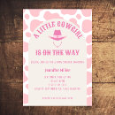 Recherche de western baby shower fille invitations Ouest