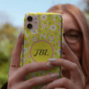 Recherche de fleurs blanches et jaunes iphone coques Motif