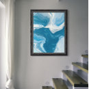 Recherche de marbre bleu posters Abstrait