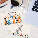 Recherche de chat heureux cartes visite Vétérinaire
