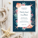 Recherche de coquillage mariage invitations Océan