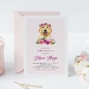Recherche de golden retriever invitations Floral