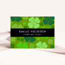 Recherche de chanceux cartes visite Shamrock