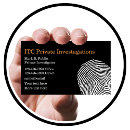Recherche de empreintes digitales cartes visite Moderne