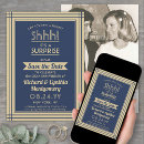 Recherche de rayures de marine invitations Bleu marine et or