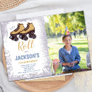 Recherche de patinage de garçons invitations À patiner à rouleaux