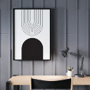 Recherche de noir blanc dessin posters Minimaliste moderne