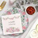 Recherche de vintage floral serviettes Rose