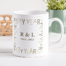 Recherche de 50 ans mariage mugs bouteilles Élégant