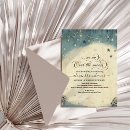 Recherche de lune et étoiles invitations Bébé garçon