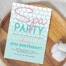 Recherche de spa anniversaire invitations Fête au spa