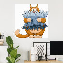 Recherche de poisson chat posters Drôle