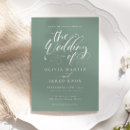 Recherche de vert sauge mariage invitations Moderne