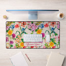 Recherche de motif floral coloré tapis souris Monogramme