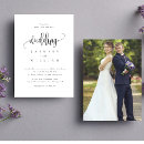Recherche de black and white photo invitations Classique