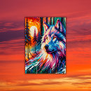 Recherche de visage de loup posters Forêt