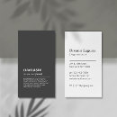 Recherche de définition cartes visite Noir et blanc