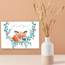 Recherche de renard mignon vœux cartes Verdure