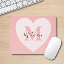 Recherche de coeur rose tapis souris Script