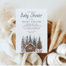 Recherche de pine tree baby shower invitations Aquarelle