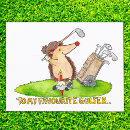 Recherche de golfeur drôle vœux cartes Dessin animé