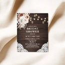 Recherche de rustic chic bridal shower invitations Lumières de chaîne