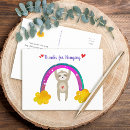 Recherche de soleil de kawaii cartes postales Arc en ciel