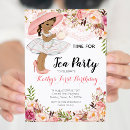 Recherche de girls tea party invitations Floral