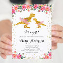 Recherche de dinosaur baby shower fille invitations Trex