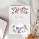 Recherche de bow baby shower fille invitations Élégant