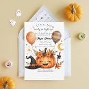 Recherche de de citrouille 16x22 invitations Sorcière