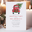 Recherche de camion rouge invitations Aquarelle