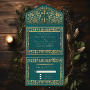 Recherche de turquoise mariage invitations Élégant