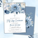Recherche de blue petite communion invitations Fleurs