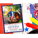 Recherche de barbecue du 4 juillet invitations Rouge blanc et bleu
