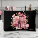 Recherche de fleur cosmétiques pochettes Noir
