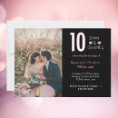 Recherche de 10 ans mariage invitations Fête d'anniversaire
