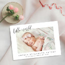 Recherche de nouveaux parents invitations Nom de bébé moderne