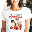 Recherche de cat christmas tshirts Miauler