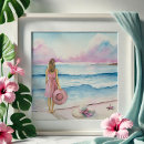 Recherche de scènes de plage posters Aquarelle