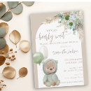 Recherche de bearly wait baby shower invitations Aquarelle