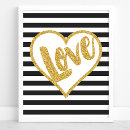 Recherche de black white gold posters Stripes