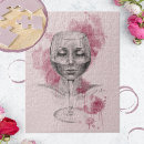 Recherche de visage femme puzzles Peinture