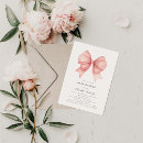 Recherche de pink bow baby shower invitations Mignon